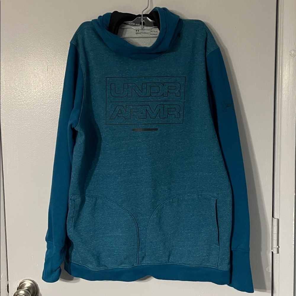 Under Armour Men's Teal Hoodie - Picture 2 of 8